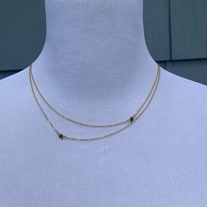 Jennifer Zeuner star double layer necklace